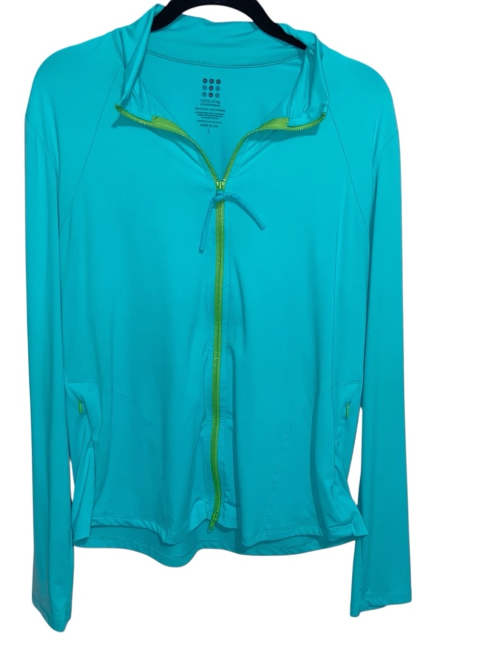 Title 9 Nine Jacket Womens Large Full Zip Carve Designs USA Pockets Golf Outdoor